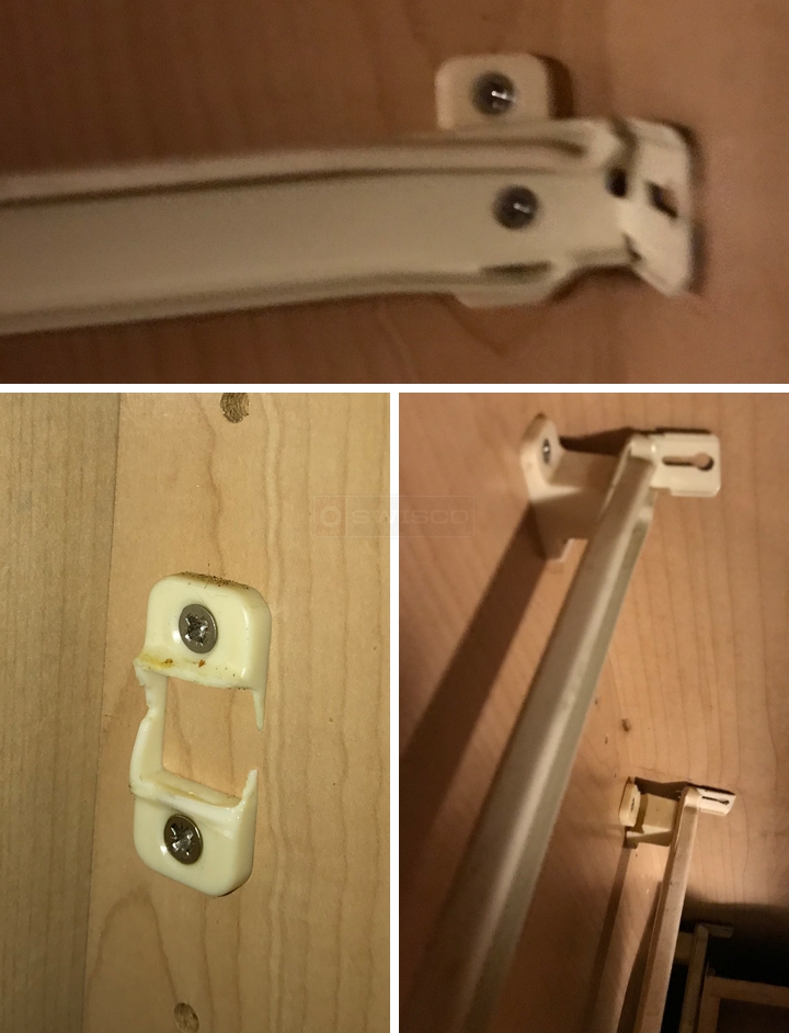 User submitted photos of drawer hardware.