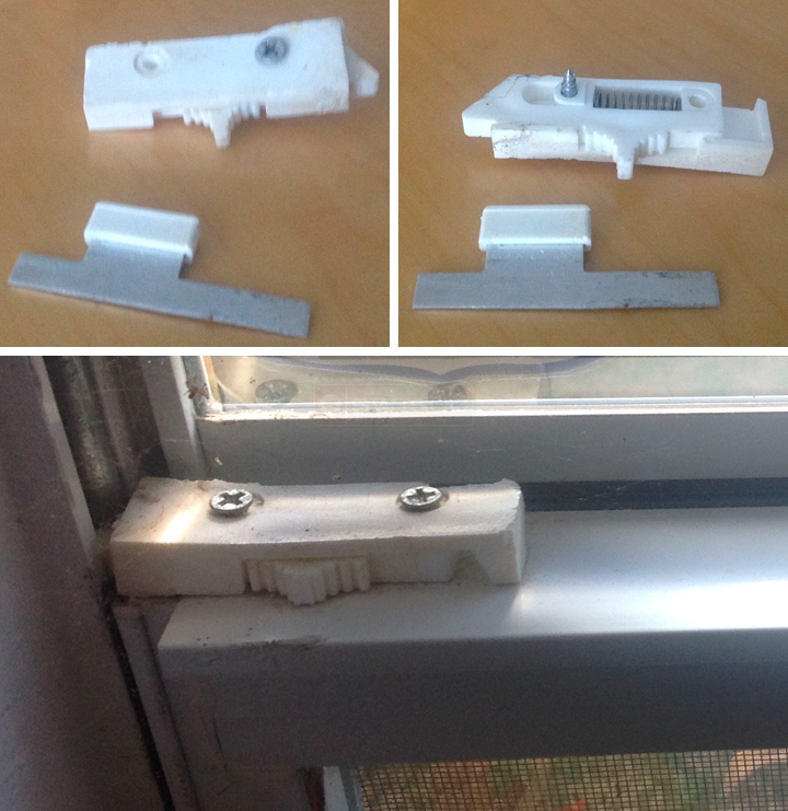 User submitted photos of a tilt latch.