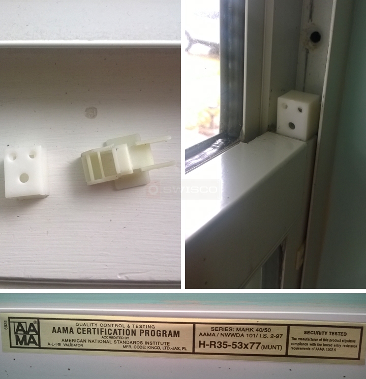 User submitted photos of window hardware.