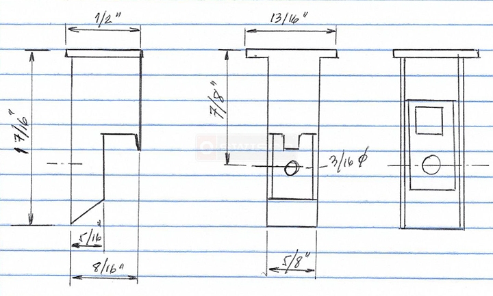 User submitted photos of a top sash guide.