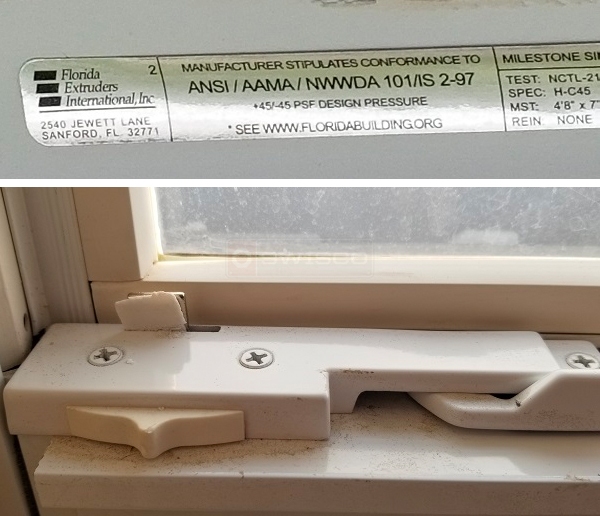 User submitted photos of window hardware.