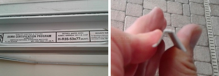 User submitted photos of a glazing bead.