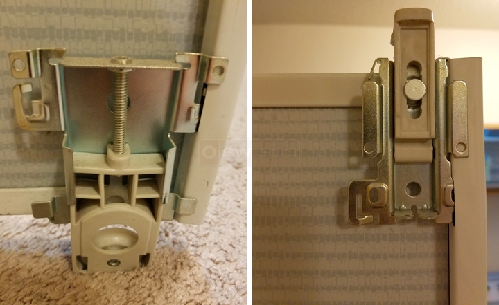 User submitted photos of closet hardware.