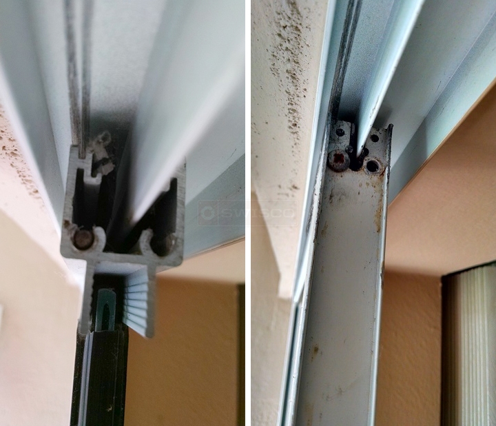 User submitted photos of patio door hardware.