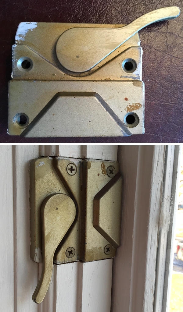User submitted photos of a window lock.