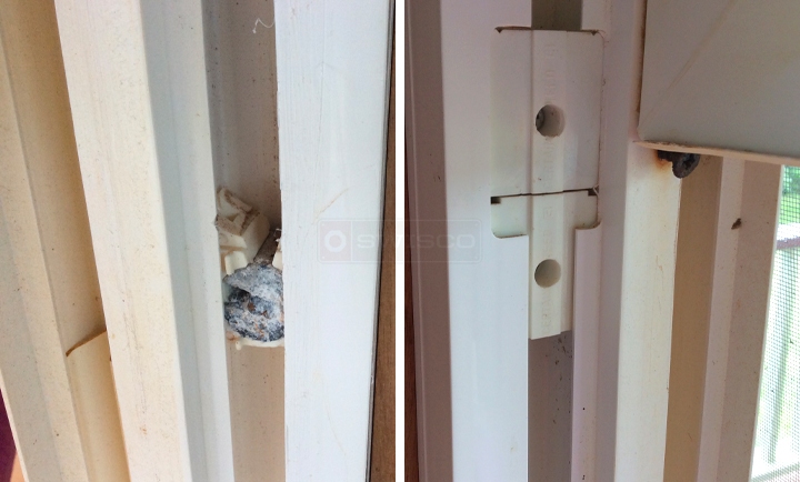 User submitted photos of window hardware.