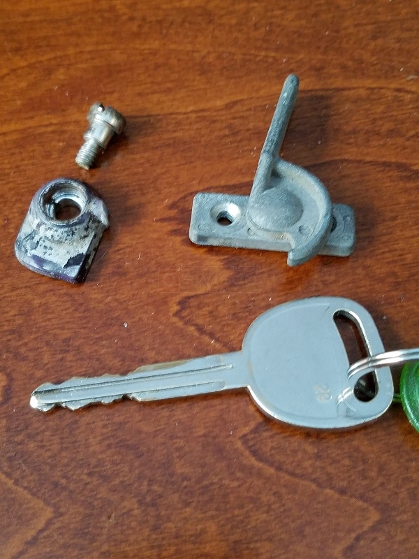 Two different window latches