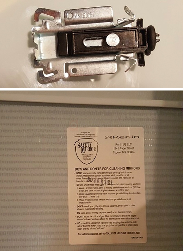 User submitted photos of closet hardware.