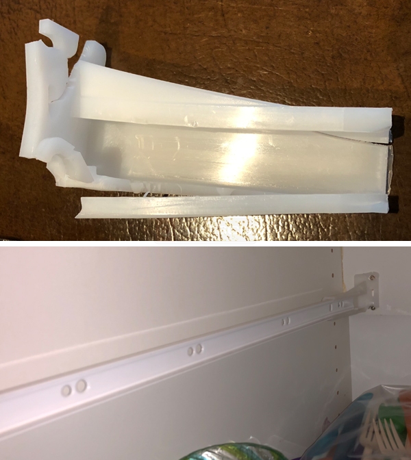 User submitted photos of drawer hardware.