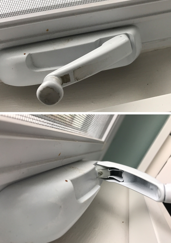User submitted photos of a window operator.
