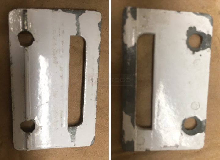 User submitted photos of a window lock keeper.