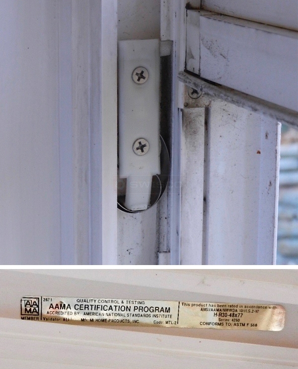 User submitted photos of window hardware.