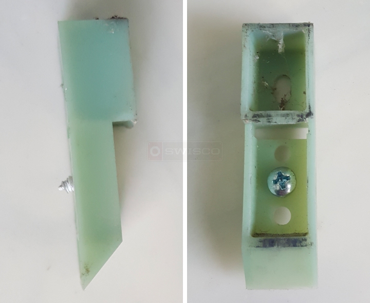 User submitted photos of a top sash guide.