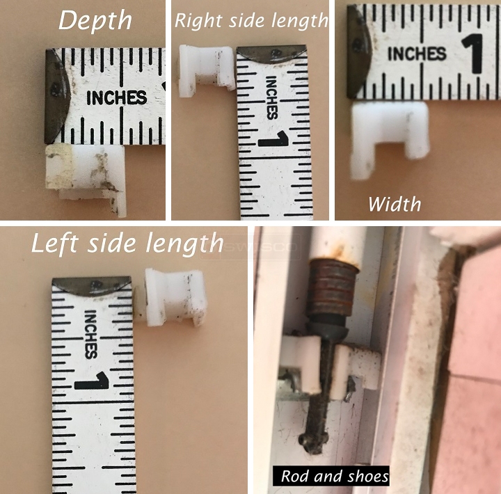 User submitted photos of window hardware.