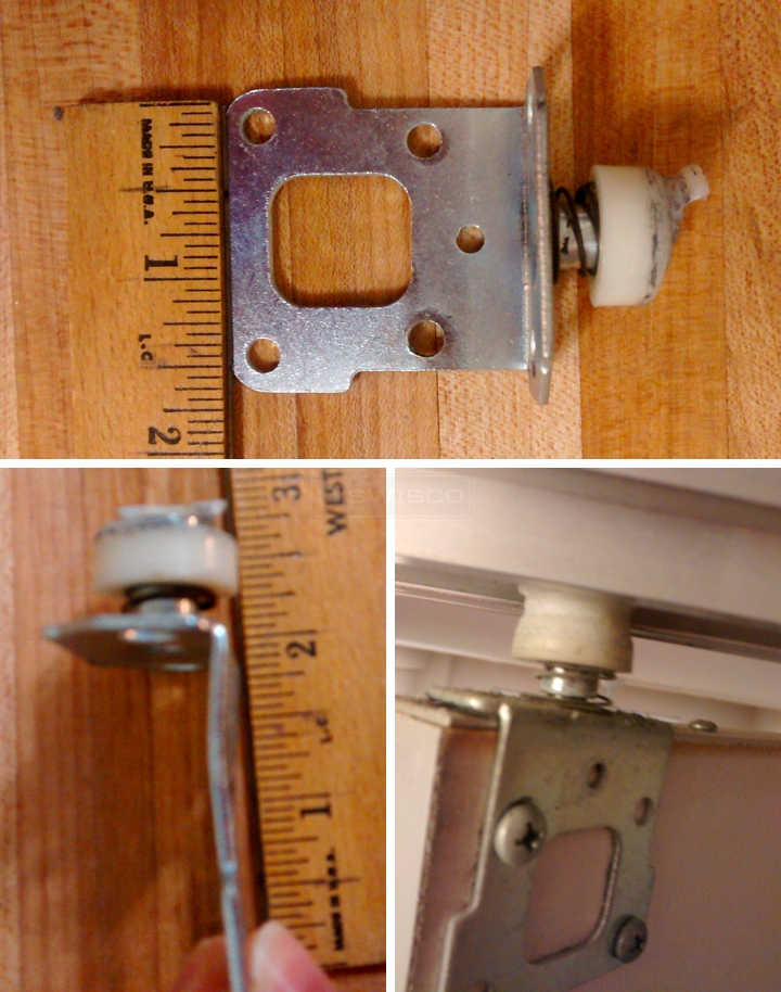 User submitted photos of closet hardware.