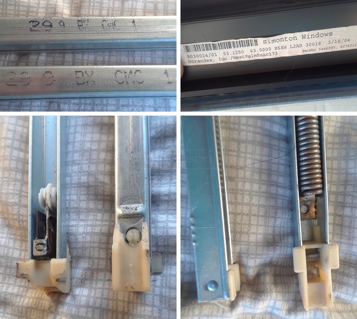 User submitted photos of a window balance.