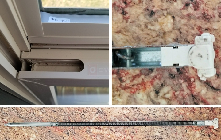 User submitted photos of window hardware.