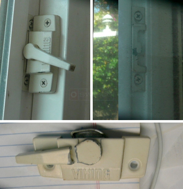 User submitted photos of a window lock & keeper.