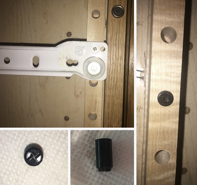Sliding shelf screw