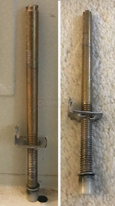 Closet botton hinge