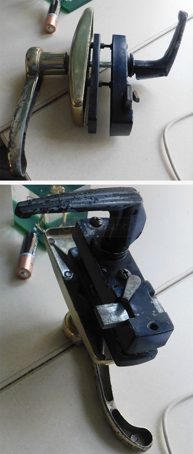 Storm door handle set