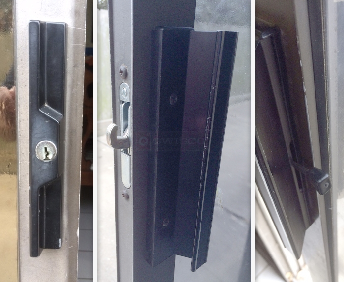 Sliding door handle lock