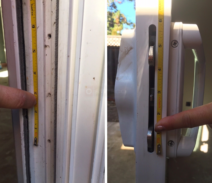 Missing strike plate for sliding door