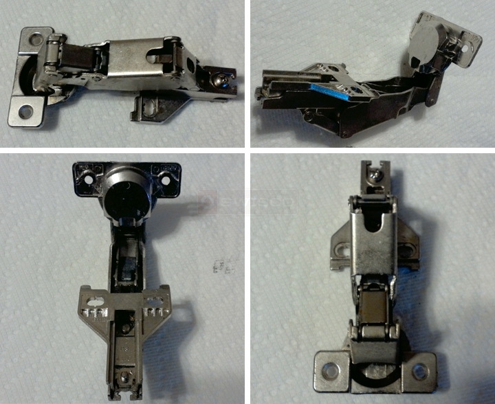 User submitted photos of a cabinet hinge.