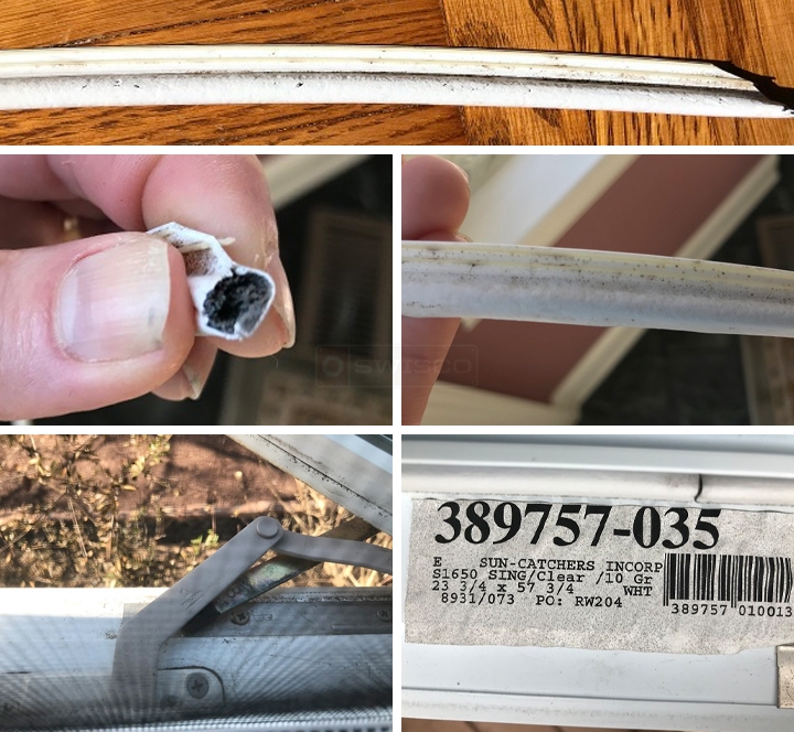 User submitted photos of window hardware.