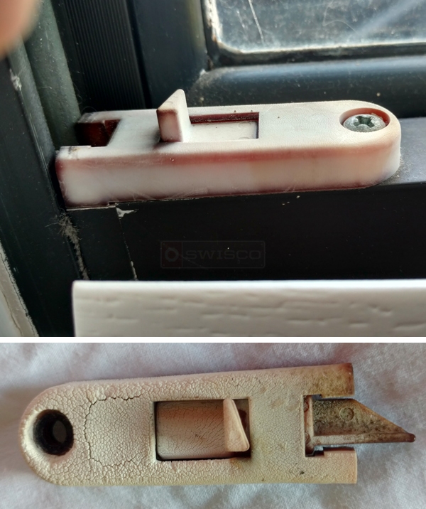 User submitted photos of a top sash guide.