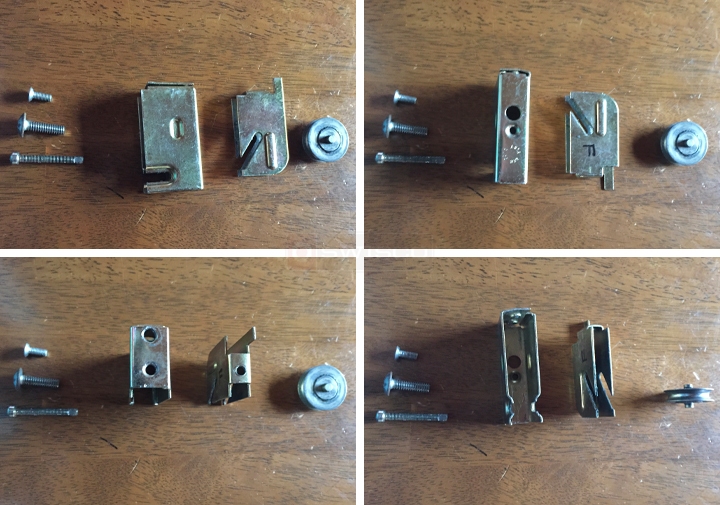 User submitted photos of a patio door roller.