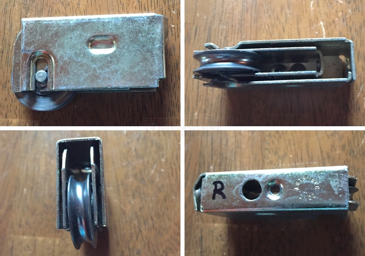 User submitted photos of a patio door roller.