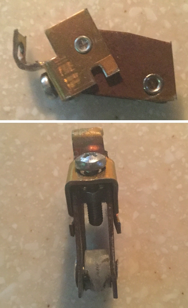 User submitted photos of a patio door roller.