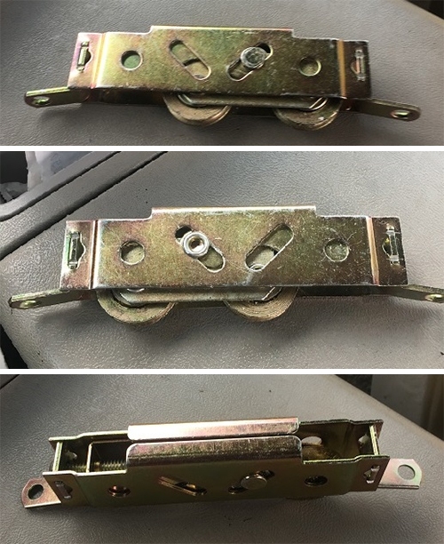 User submitted photos of a patio door roller.