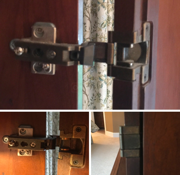 User submitted photos of a cabinet hinge.