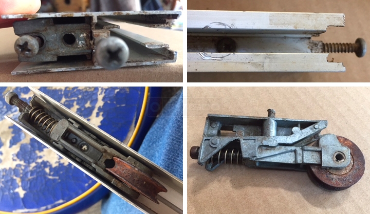 User submitted photos of a patio door roller.