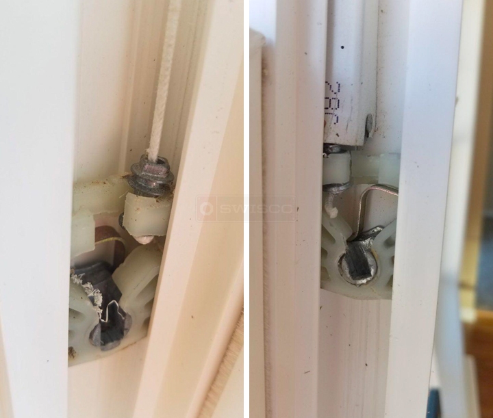 User submitted photos of window hardware.