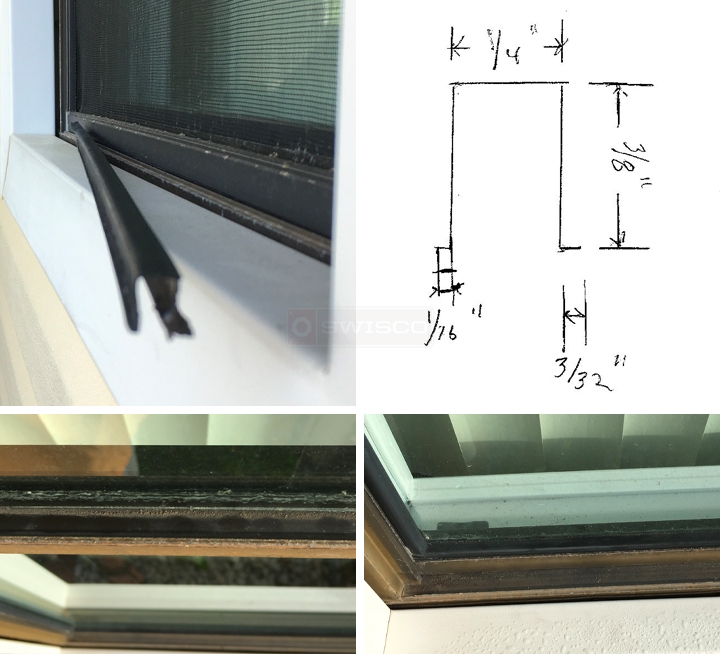 User submitted photos of snap-in glazing.