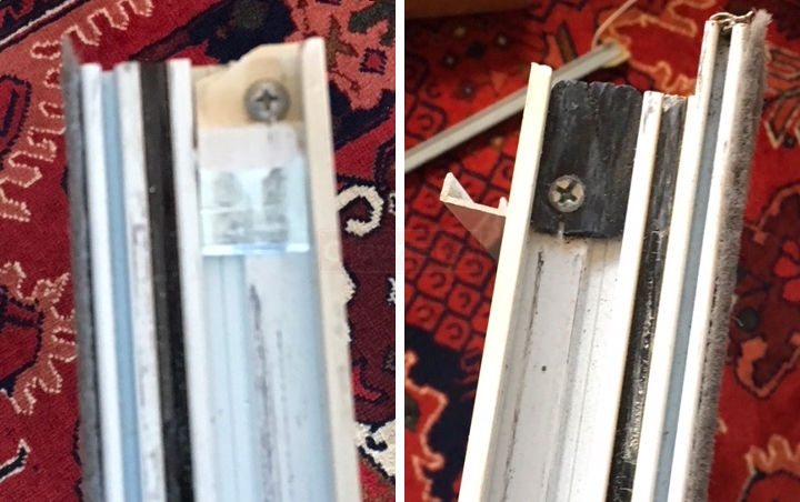 User submitted photos of window hardware.
