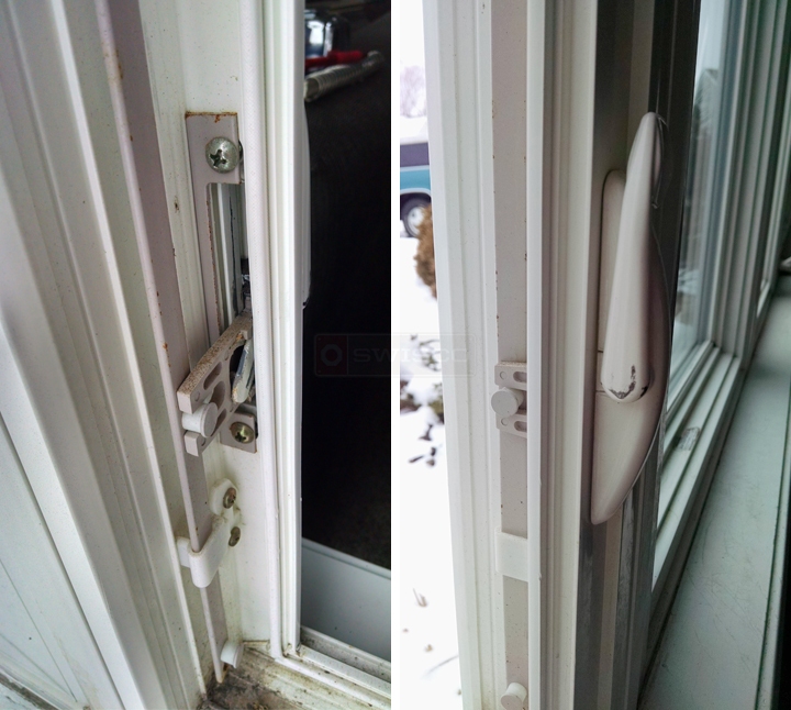 User submitted photos of window hardware.