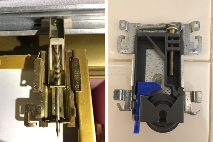 User submitted photos of closet hardware.