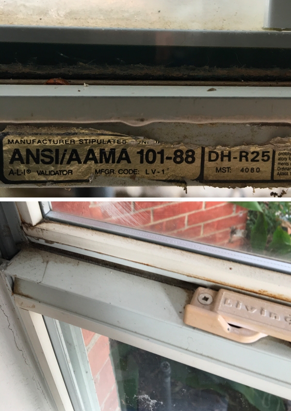 User submitted photos of window hardware.