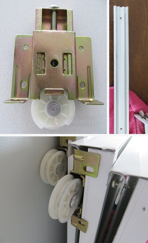 Mirror closet door parts
