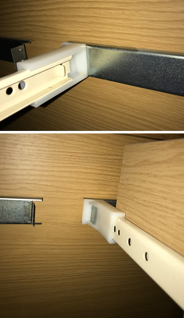 User submitted photos of drawer hardware.