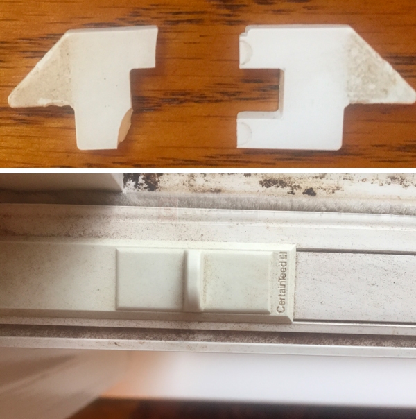 User submitted photos of window hardware.