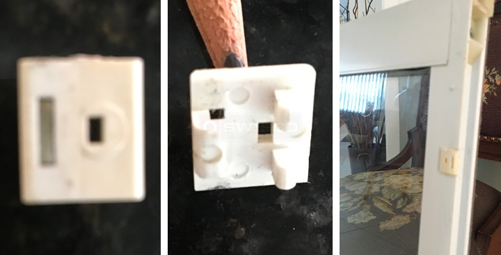 User submitted photos of window hardware.