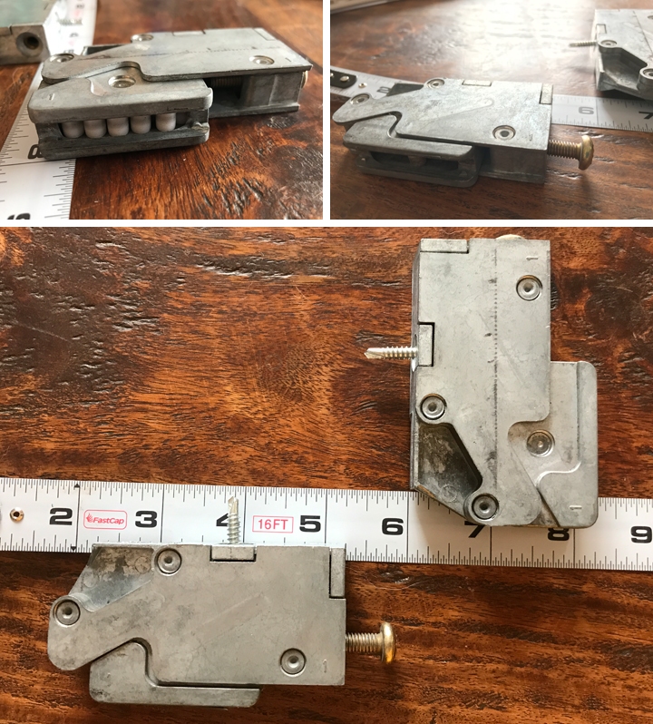 User submitted photos of patio door rollers.