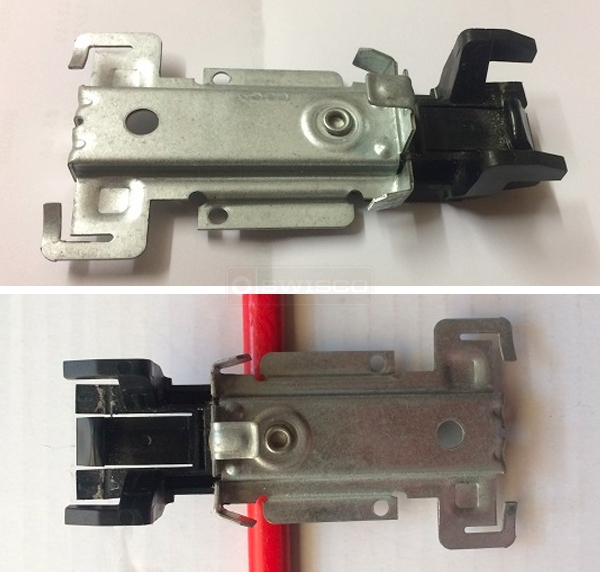 User submitted photos of closet hardware.