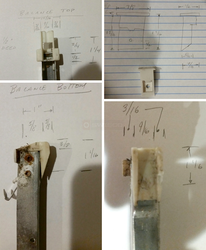 User submitted photos of a window balance.