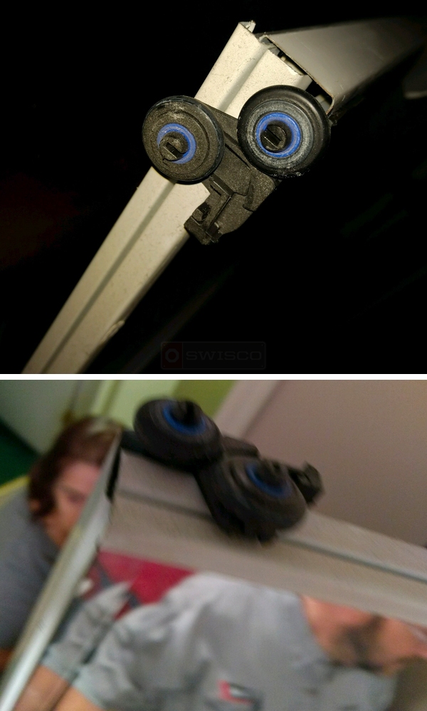 User submitted photos of closet hardware.
